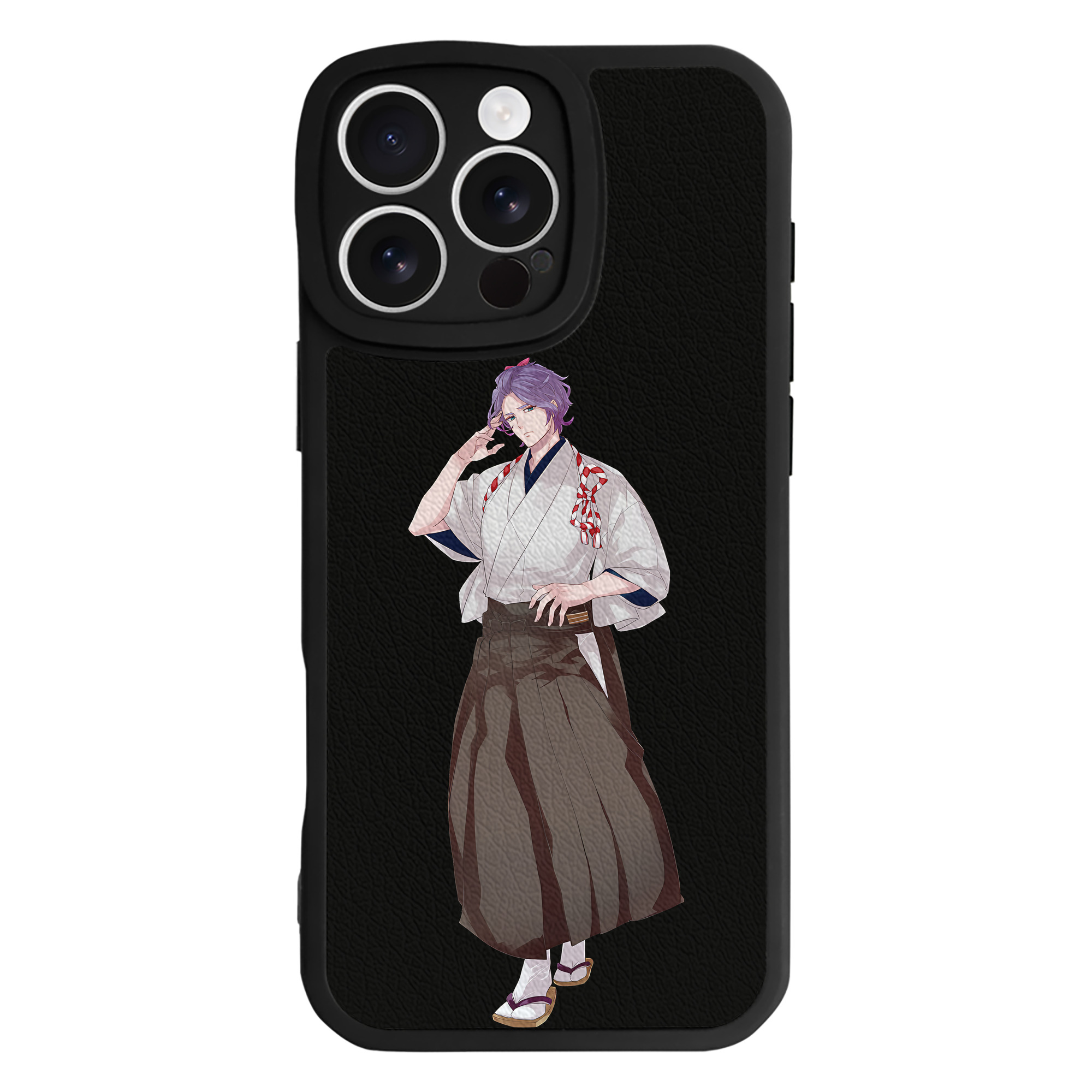 （画像用） 刀剣乱舞 Touken Ranbu 【iPhone 16シリーズ対応】シリコンスマホケース（レザー調） 材質：シリコン